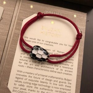 BVLGARI  serpentine red string bracelet